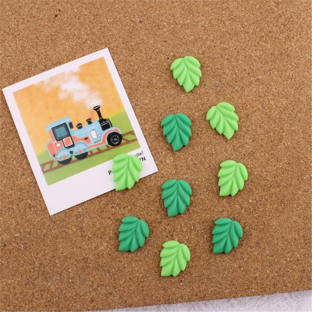 20/30/50 Stück Blatt Reißnägel Kork Pinnwand Reißnagel Dekorative Reißzwecken Kartennadeln zum Aufhängen Ausstellen Bild Notiz