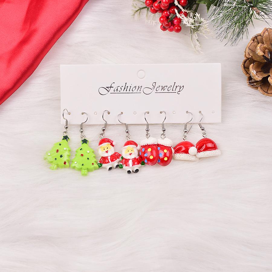 

Набор 3D рождественских серег: Подвески «Снеговик и Ёлка»