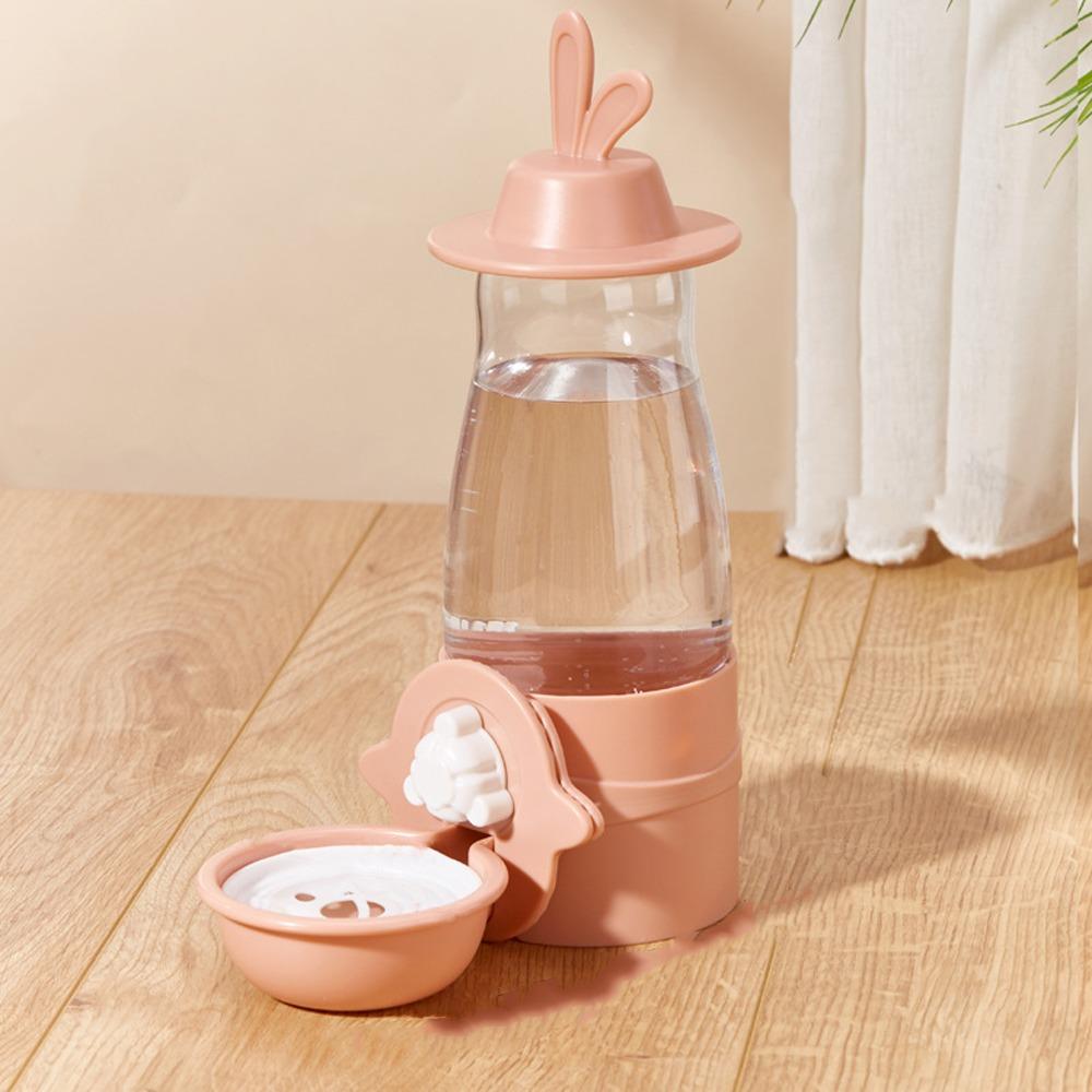 Anti-Splash Pet Water Dispenser 600ml Rabbit Drinking Bowl  For Ferret Bunny Hedgehog Hamster