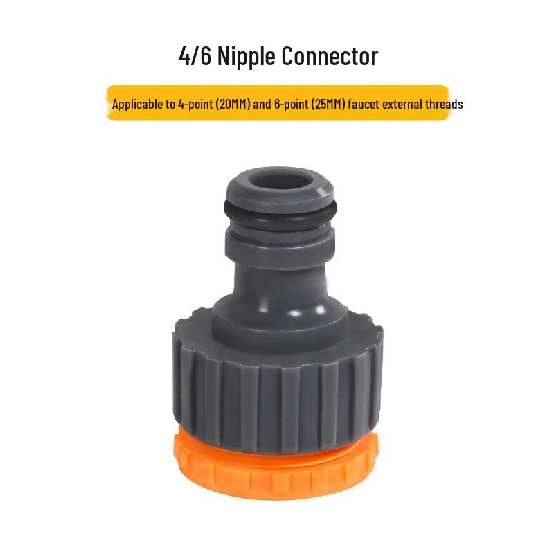 

Красный/Черный Быстроразъем: Адаптер резьбовой 4/6 точек для ирригации, автомойки и полива