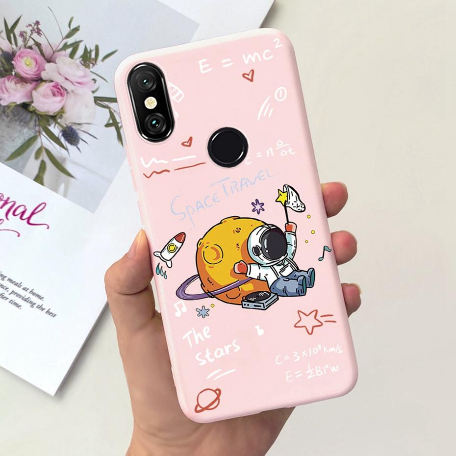 Case For Xiaomi Mi A2 Lite 5.84" Cute Animal Cartoon Candy Color Soft Silicone Phone Bumper For Xiaomi Mi A2lite Back Cover