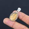 925 Sterling Silver Picture Jasper Gemstone Sister Artisan Bezel Pendant Jewelry