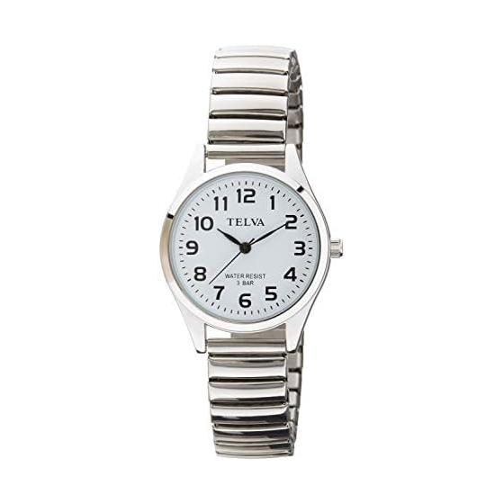 CREPHA Watch Analog Daily Waterproof Bracelet White Silver TE-AL149-WTS Women s