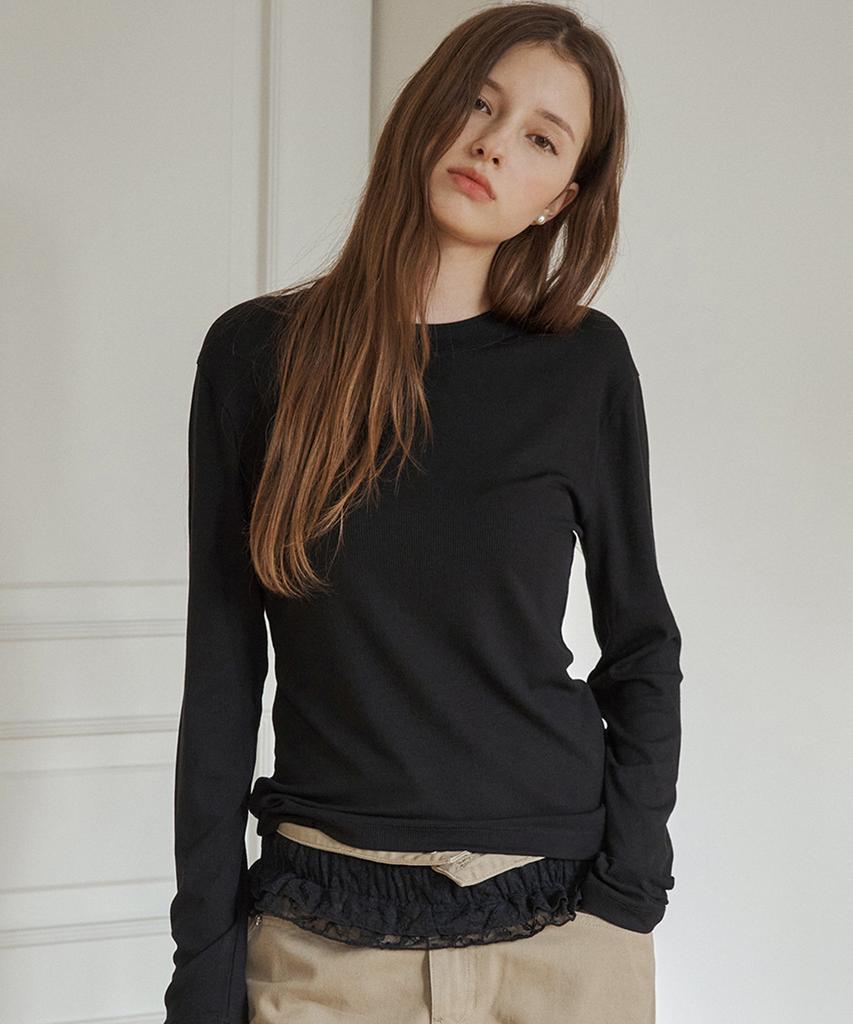 Guess 4-Color Double Round Neck Long Sleeve T-Shirt Op3K5425