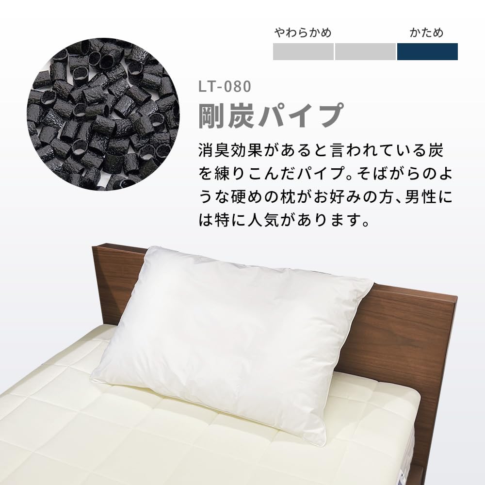 LOFTY Charcoal 4 No Neck Sleeping Deep Sleeping Comfy Sleeping 5 Cell Hard Charcoal 63cm X 43cm Pillow, Hard, Tall, Pipe, No. Pain, Support, Back,