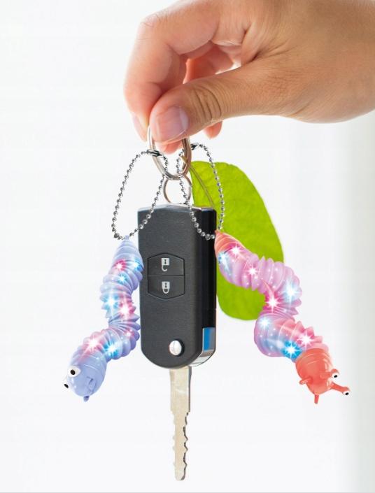 Αισθητηριακό Σκουλήκι Κάμπια ή Σαλιγκάρι Anti-Stress Pop Tube LED Φωτιζόμενο