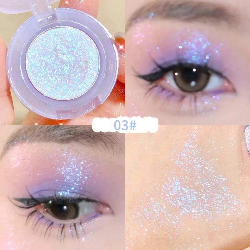 Peach Highlighter Eyeshadow Palette Diamond Glitter Mashed Potatoes Highlighter Gel Face Body Brighten Natural Contour Make Up