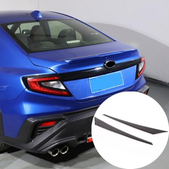 Carbon Fiber Rear Taillight Eyebrow Panel Cover For Subaru WRX -24