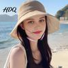 Packable Sun Hat Summer Hat Rear Bowknot Wide Brim Cycling 360 Beach