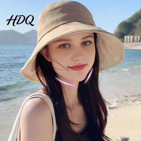 Packable Sun Hat Summer Hat Rear Bowknot Wide Brim Cycling 360 Beach