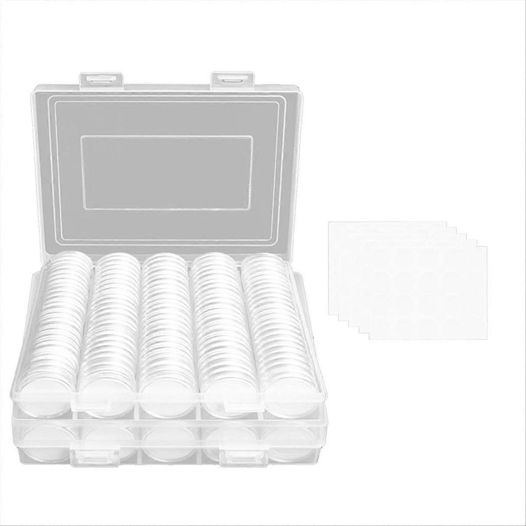 240 Pieces 30mm Coin Capsules Coin Holders for Collectors