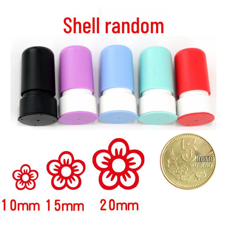 Children's Reward Stamp Set: Cartoon Teacher Small Red Flower Stamps for Kindergarten and Primary School