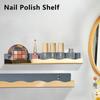 Nail Polish Display Rack Acrylic Gold Silver Storage Holder Nail Tools Wall Mount Lipstick Cosmetics Organizer