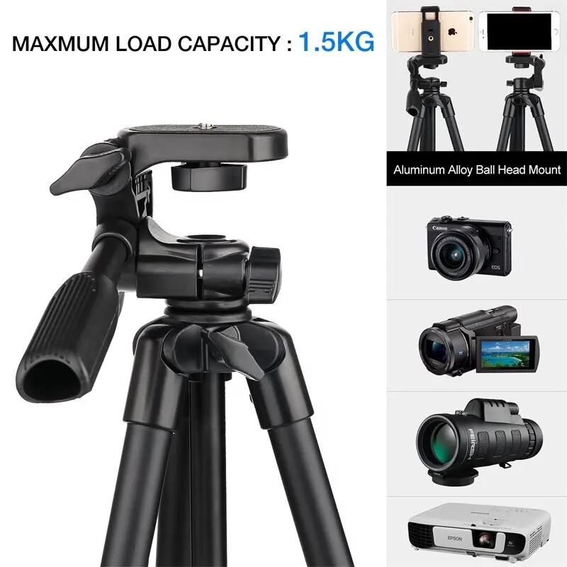 Professional Extendable Camera Tripod Stand For Phone With Selfie Remote Control Compatible Xiaomi Huawei iPhone Gopro Photograp