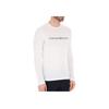 Emporio Armani Letter Logo Printed Casual Crew Neck Long Sleeve T-Shirt Men Tops White 8N1TN8-1JPZZ-0146