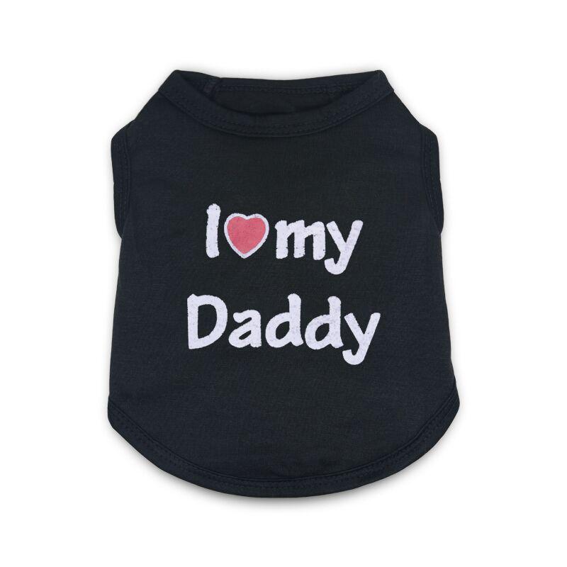 Pet Clothing: Daddy & Mommy Vest for Small Dogs - Spring, Summer, Autumn Styles.