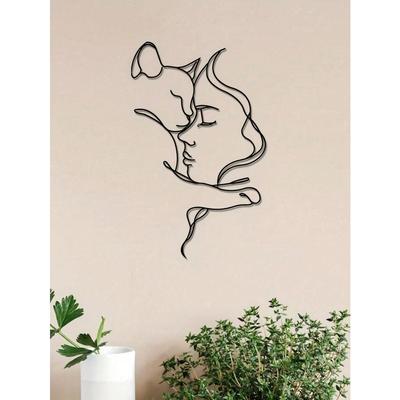 Metal Wall Art Decor Indoor Living Room Modern Home Sculpture Statue