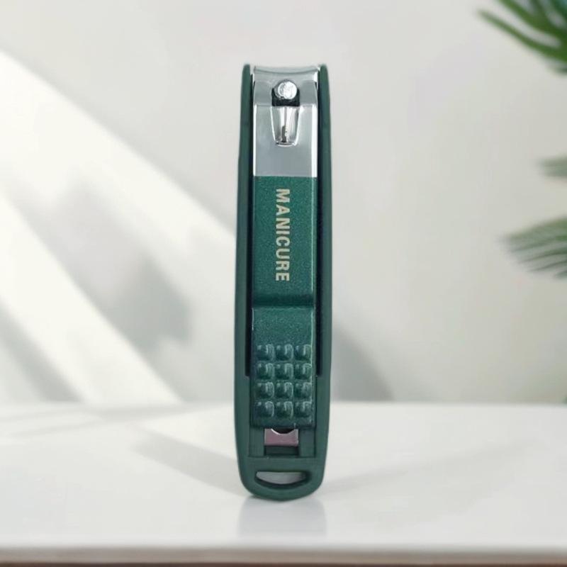 Dark Green German Precision Anti-Splash Nail Clipper Set - Gift Boxed, 4 Pieces