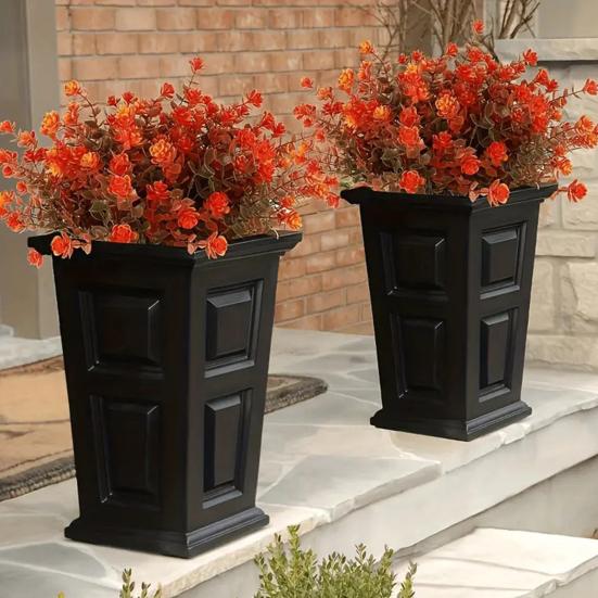 Fall Artificial Flower 7 Fork Realistic Fake Plastic Flower Home Office Wedding