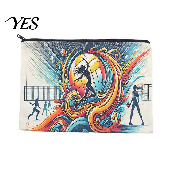 Durable Craft Supply Case Canvas Storage Bag, with Smooth Zipper, Large Capacity Portable Waterproof Makeup Organizer Pouch, Toiletry for Stationery