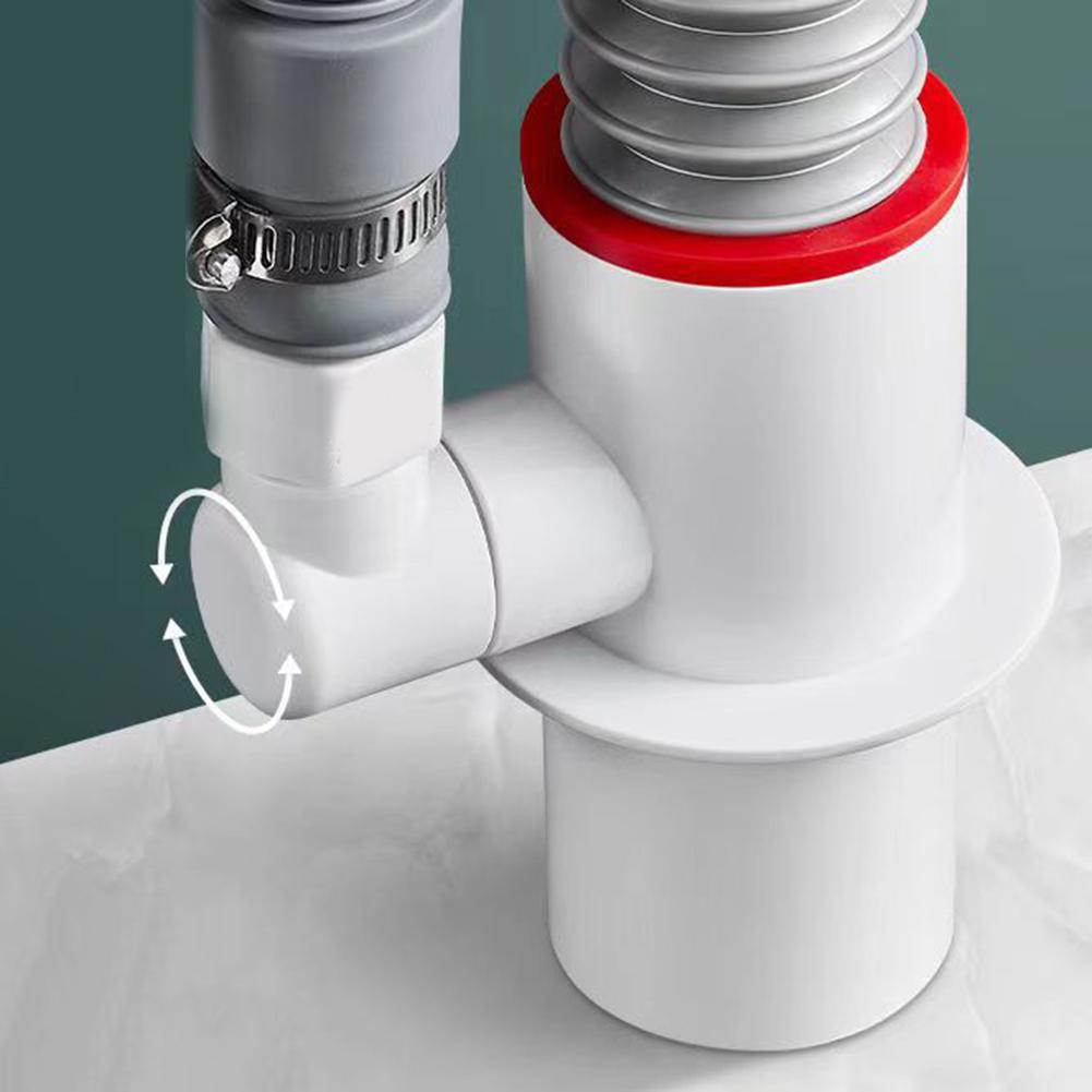 Washing Machine Floor Drain Joint Double Purpose Pipe Drainage Connector Dishwasher Hose Adapter Three-Way Disposer Trap Tool