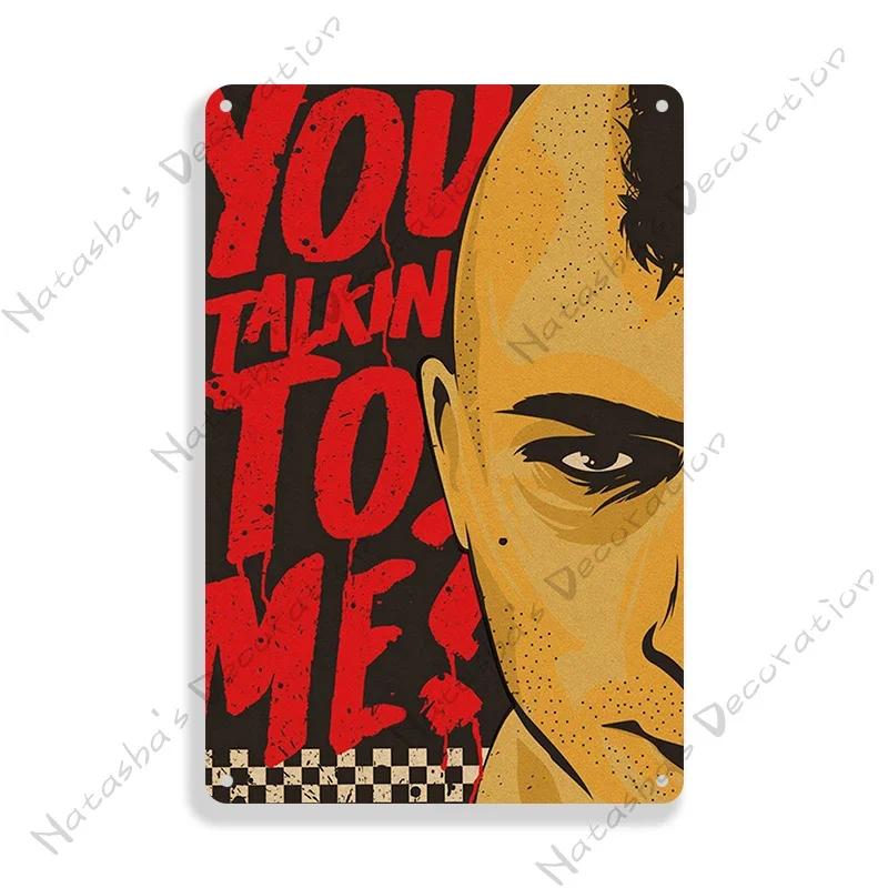 Taxi Driver Klassiker Film Metallschild Retro Metall Blechschild Vintage Poster Bar Garage Metallschilder Industrielle Deko Wandplatte