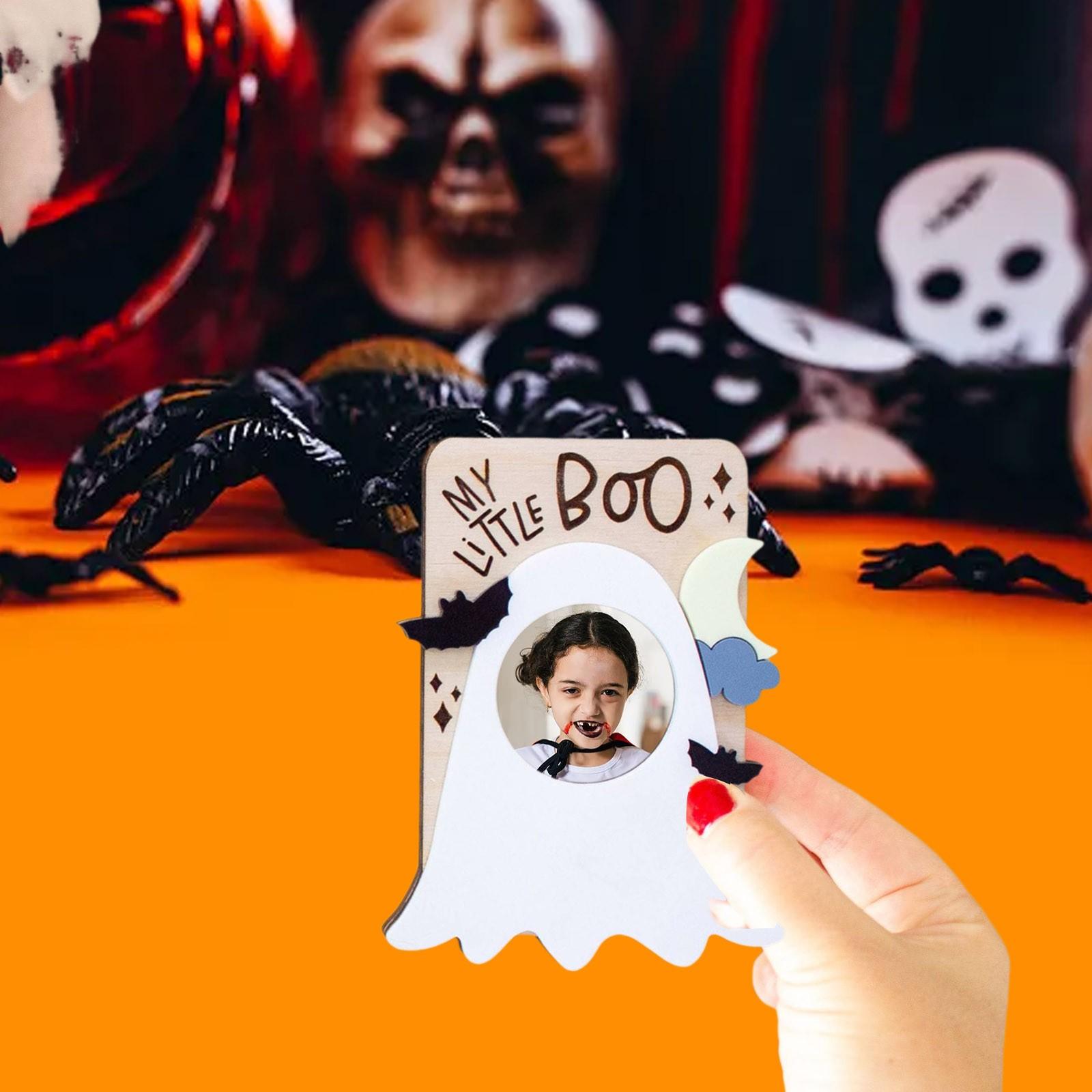 

Halloween Bat Picture Frame Boo Photo Frame Creative Bat-Shaped Picture Frame Photo Tabletop And Wall Display Frame Decoration One Size