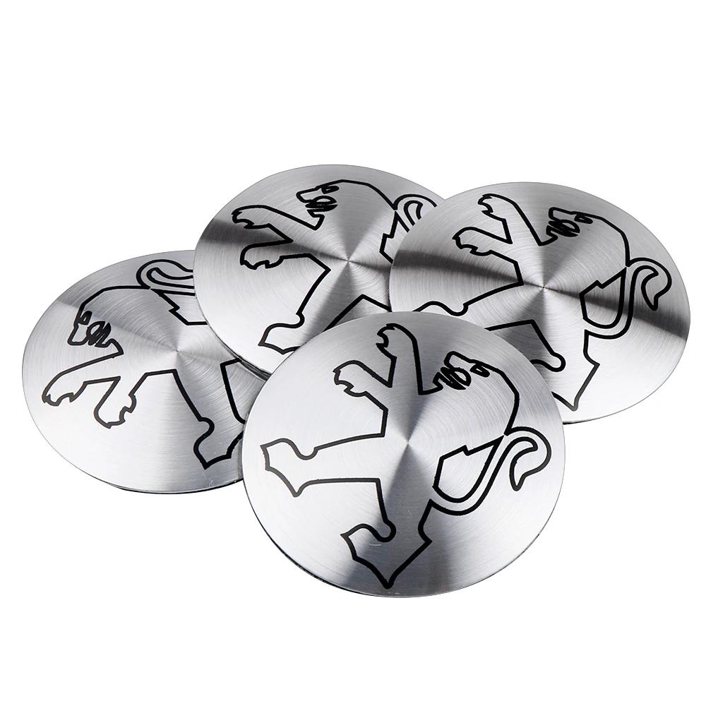 2026 Het Bilklistermärke 56mm Bilhjul Navkapslar Dekal Outo Emblem Bilstyling För Peugeot 208 2012~2018 308 201