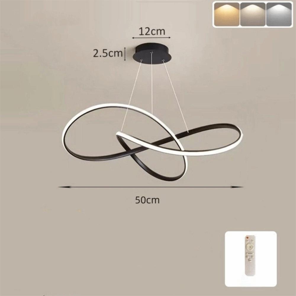 Aluminum LED Pendant Light Remote Dimming Lighting Home Luminaire Hanging Lamp  Hall Bedroom Hotel
