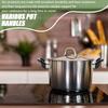 Replacement Pot Handle 2 Pack Bakelite Universal Short Side Grip   Easy Install Sturdy Cookware Accessory for Home Kitchen
