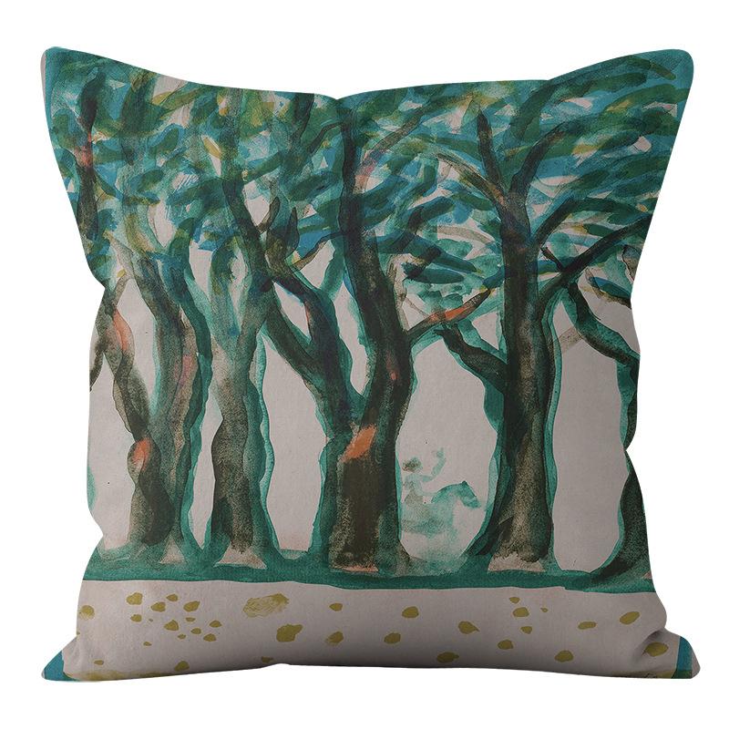 Kissenbezug Kissen Kreative Abstrakte Kunst Gestreiftes Gesicht Sofa Schlafzimmer Dekor Zuhause Auto Moda