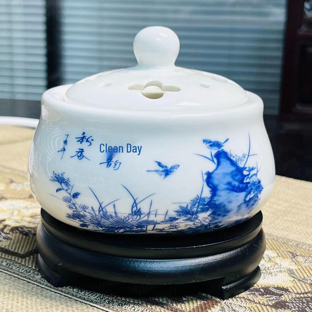 Adjustable Temperature Ceramic Incense Burner & Aroma Diffuser