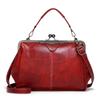 Bag Autumn and Winter New Messenger Bag Women's Simple and Versatile Retro College Style Clip Portable Shoulder Bag