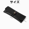 Pen Case Genuine Leather Pen Pouch Crazy Horse Leather Brush Case Writing Utensil Storage Pouch Men Women Gift Black
