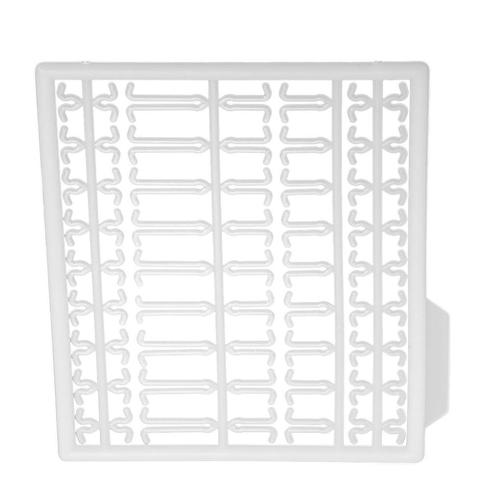 30Pcs Bait Stoppers Plastic Grid Type Strong Fish Hair Stopper for Carp Boat Lake River White