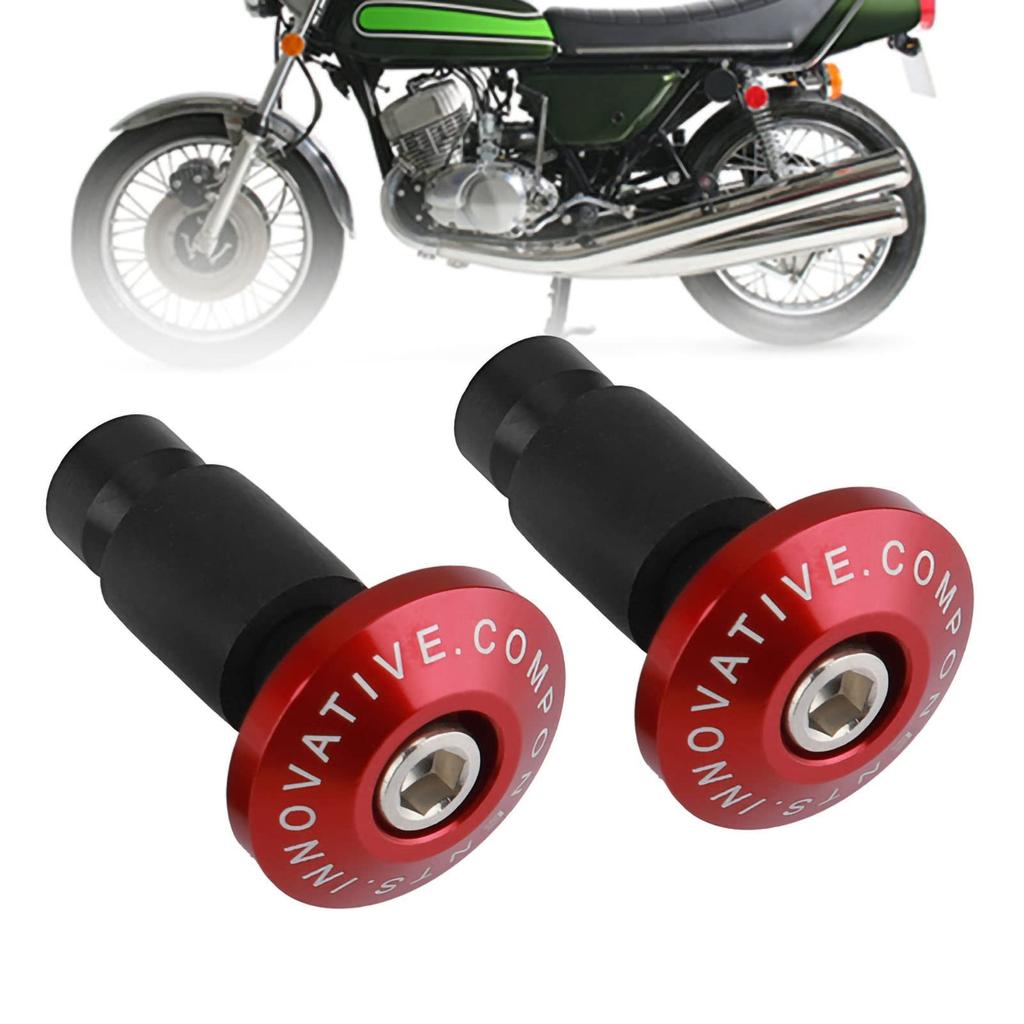 KIMISS Universal 1 Pair Motorcycle Grip Bar End with Handle Plug Cap for Most