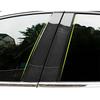 6PCS For 2011-2021 Dodge Charger Carbon Fiber Style Pillar Post Trims Cover Kit