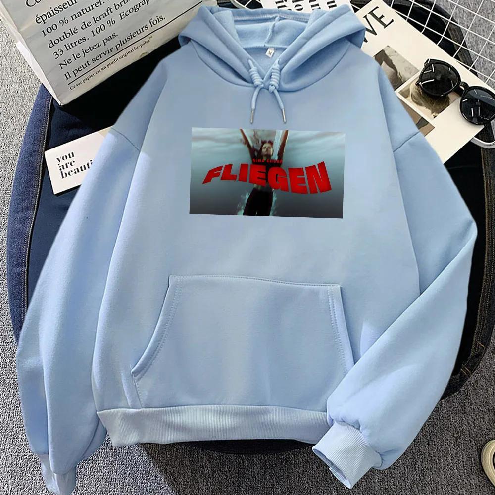 Fliegen Nina Chuba Hoodies Album Graphic Printing Sweatshirts Sudaderas Long Sleeve Winter Men/Women Pullovers Streetwear Unisex