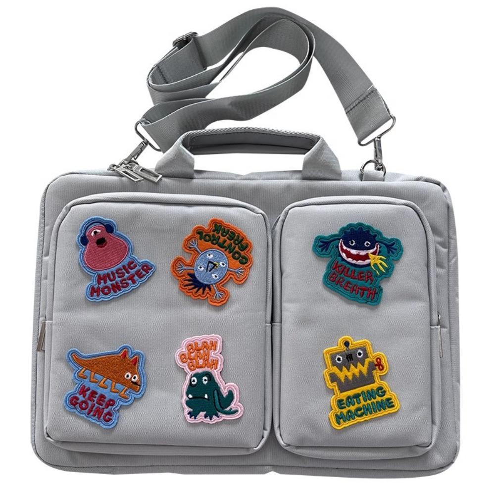 Fashion Shockproof Laptop Sleeve Case Business Cartoon Laptop Handbag Large Capacity Shoulder Bag