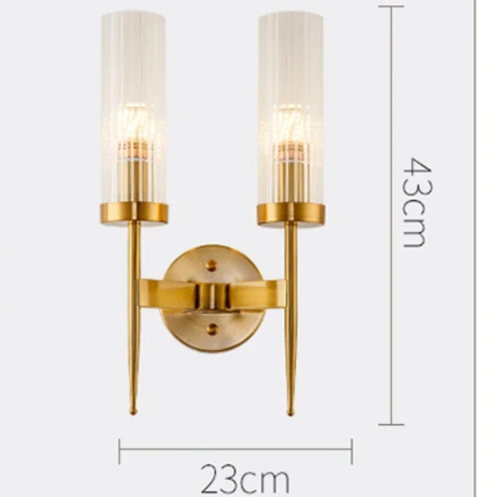 New Modern LED Wall Lamp Nordic Sconce Light Fixture Metal European Style Metal Light Bedroom Light Wall Lights Background