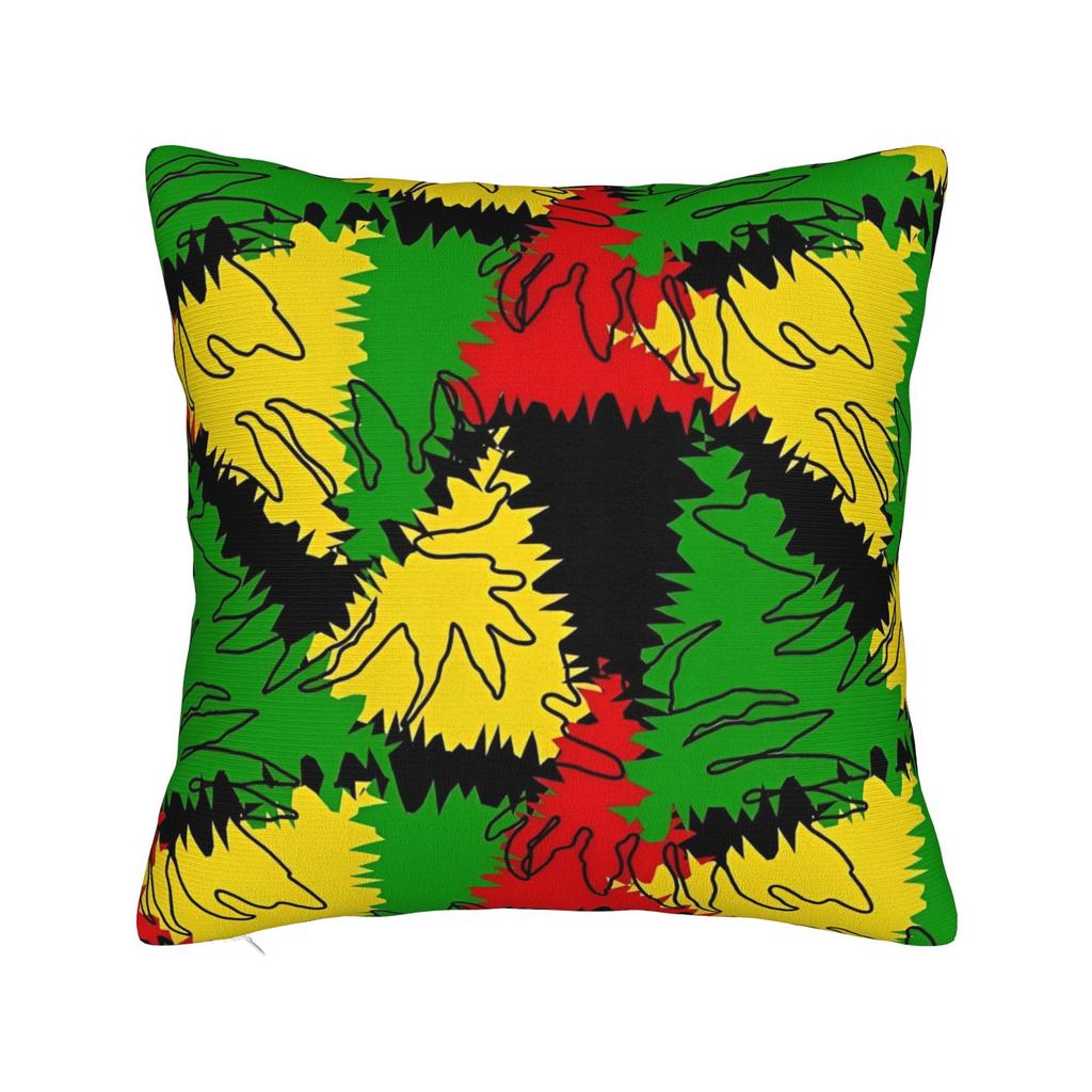 Flag of Reggae of Jamaica Pillowcase Polyester Cushion Cover Decorative Rasta  Pillow Case Cover Home Wholesale 40X40cm