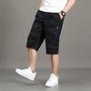 Men's Cargo Shorts Casual Summer Shorts Cotton Camouflage Print Elastic Waistband Loose Fit Lightweight Breathable Short Pants