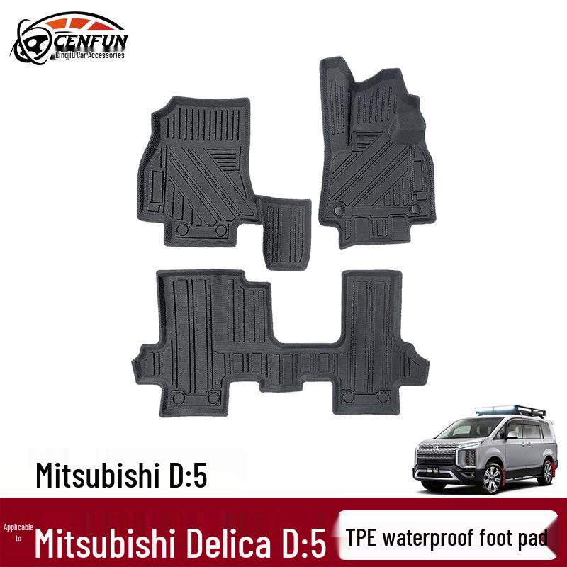 Waterproof TPE Trunk Mat for Mitsubishi Delica D:5 RHD – Non-Slip, Eco-Friendly Starlight Surface