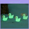 Adorable Glow-in-the-dark Resin Duck Figurine For Creative Decor Accessories