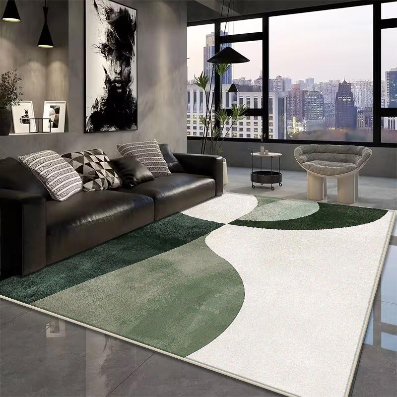 Red Black Modern Rug Abstract Carpet for Living Room Large Bedroom Decoration Rug Light Luxury Sofa Coffee Table Mat Non-slip