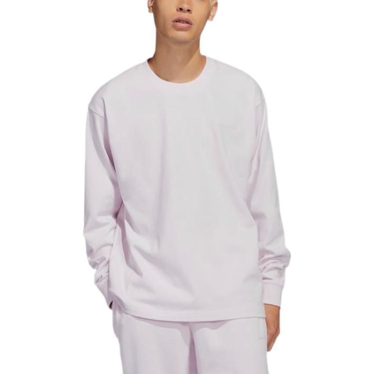 Adidas Originals T Shirts Unisex Pink Crew Neck Moderate Straight Fit HN3436