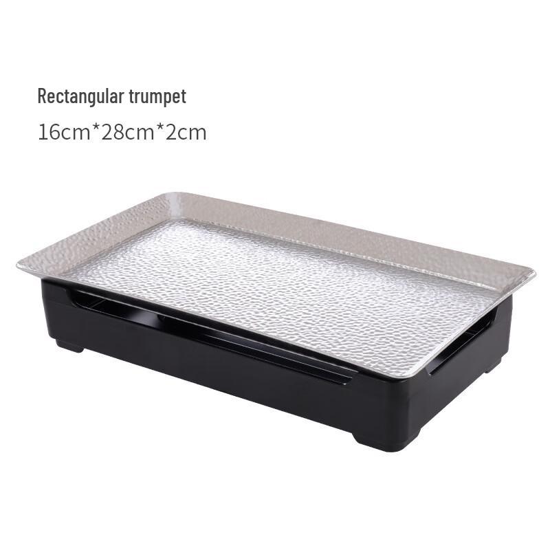 ZISIZ Japanese Commercial Rectangular Alcohol BBQ Warmer