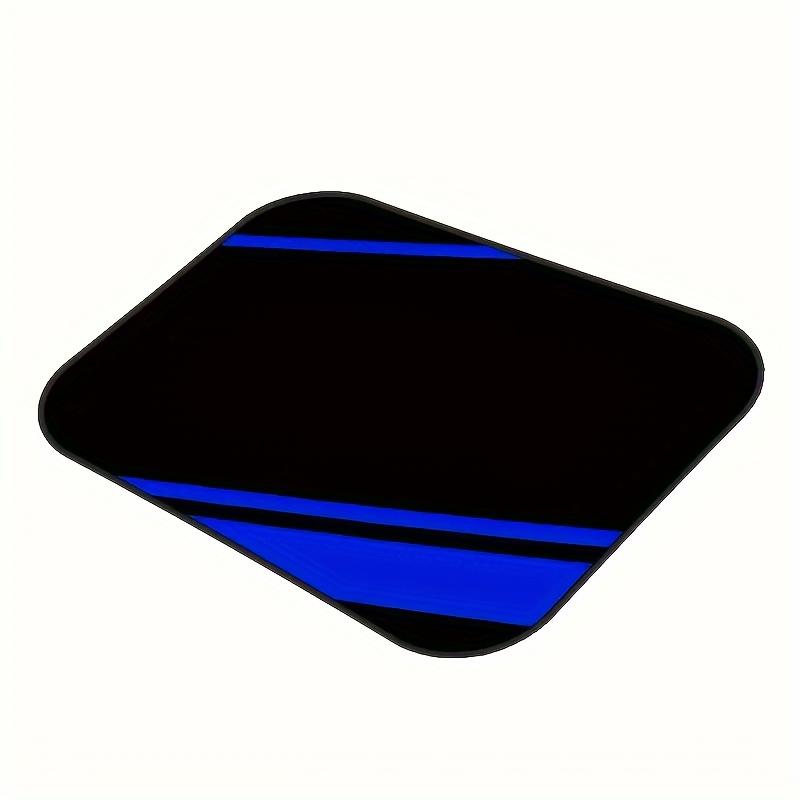 4Pcs Car Floor Mats with Blue Stripe Design- universal - simple and generous, racing style perfect gift for men and women!