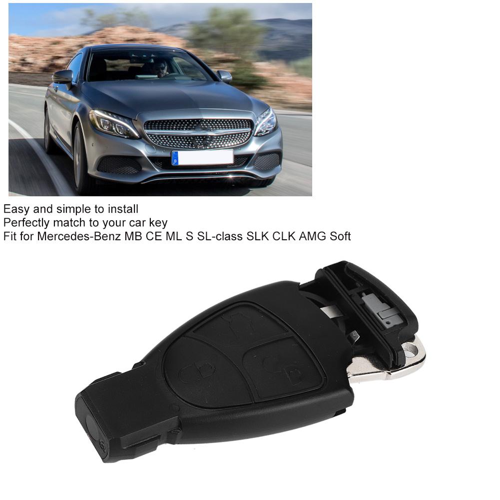 3 Button Remote Key Shell Case Cover Accessory Fit for Mercedes Benz MB CE ML S SL Class