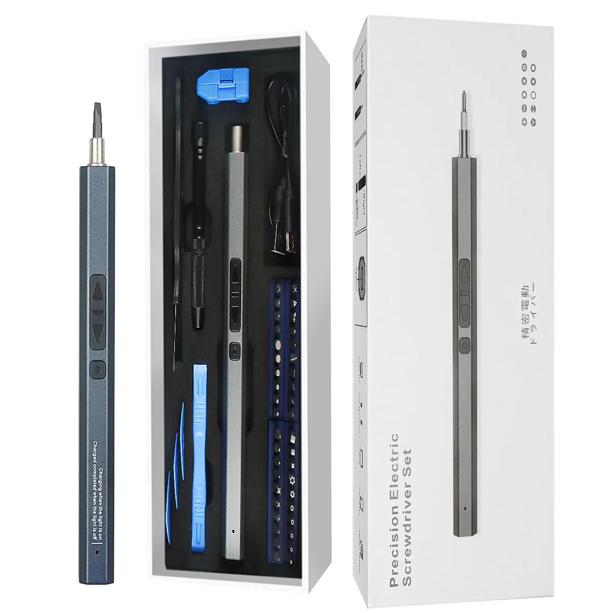 

Набор электрических отверток 50 в 1, набор инструментов для ремонта с аккумулятором и разъемом Type-C, для смартфонов, игрушек, ПК, электрическая отвертка European standard